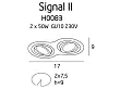 MAXLIGHT Signal II oprawa podtynkowa biała H0083