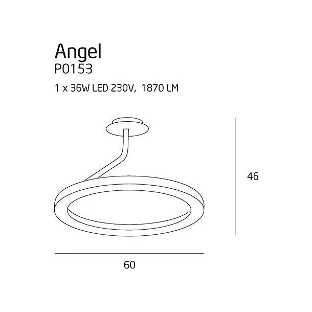 MaxLight Angel lampa wisząca P0153