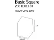Plafon Basic Square Black od Maxlight
