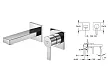 Steinberg 120 bateria umywalkowa podtynkowa chrom 1201801