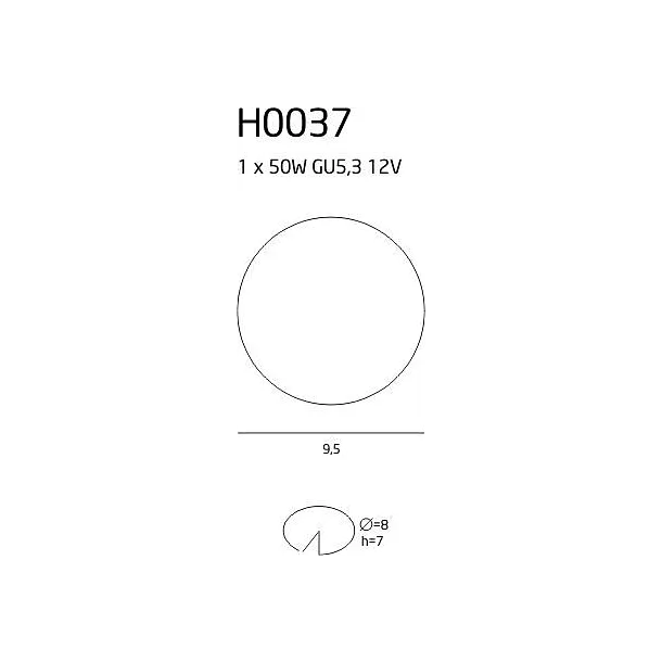 MAXLIGHT FINE oprawa halogenowa satynowa H0037