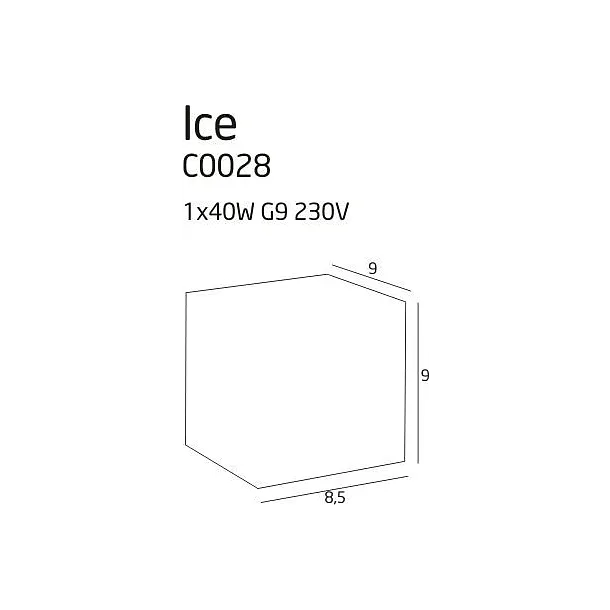 MAXLIGHT Ice plafon mały C0028