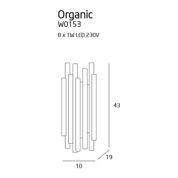 Kinkiet Organic Copper od Maxlight