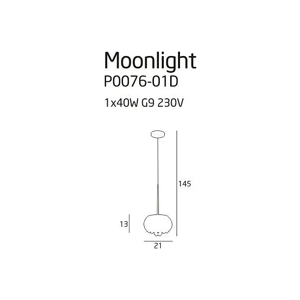 MAXLIGHT Moonlight lampa wisząca mini P0076-01D