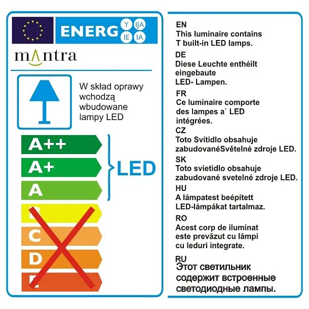 Mantra Nordica plafon 4965E