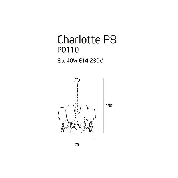 MAXLIGHT Charlotte Lampa wisząca duża P0110