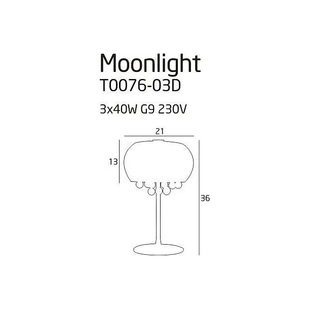 MAXLIGHT Moonlight lampa biurkowa T0076-03D
