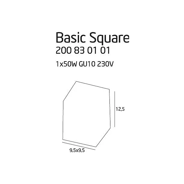 MAXLIGHT Basic Square Plafon biały C0070/ 200830101