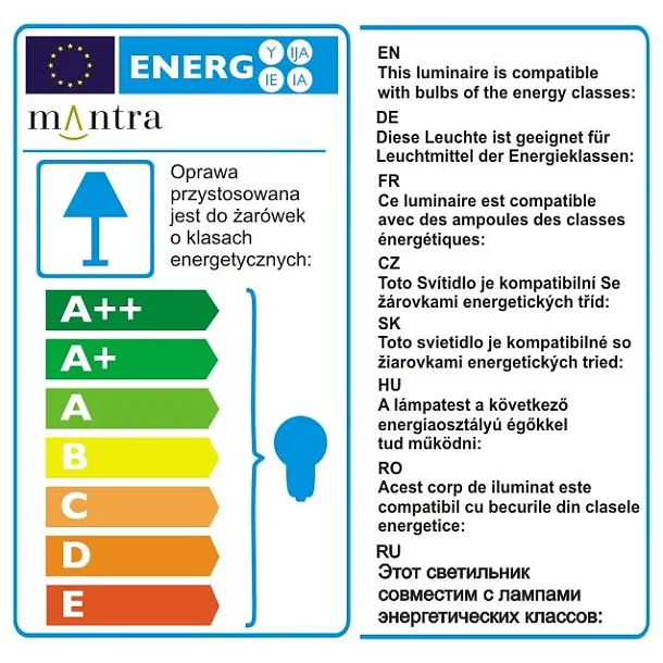 Lampa Mantra Zack kinkiet 0773