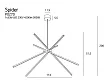 Lampa Wisząca Spider Biała od Maxlight