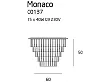 Plafon Monaco Chrom Ø60 cm od Maxlight