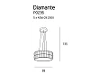 Lampa Wisząca Diamante 38 cm od Maxlight