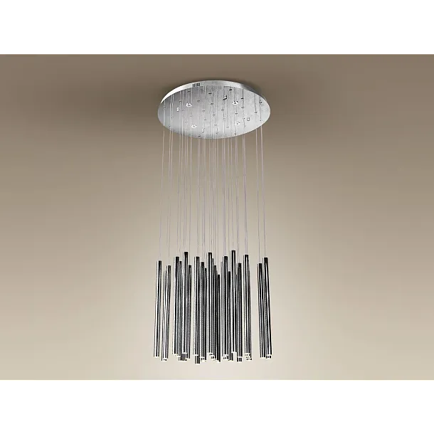 Lampa Wisząca Organic Chrom 33x1 Ściemnialna od Maxlight