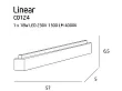 Lampa Sufitowa Linear Mała Biała od Maxlight