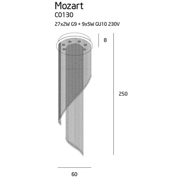 MAXLIGHT Mozart plafon C0130