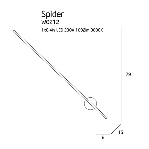 Kinkiet Spider Biały IP44 od Maxlight
