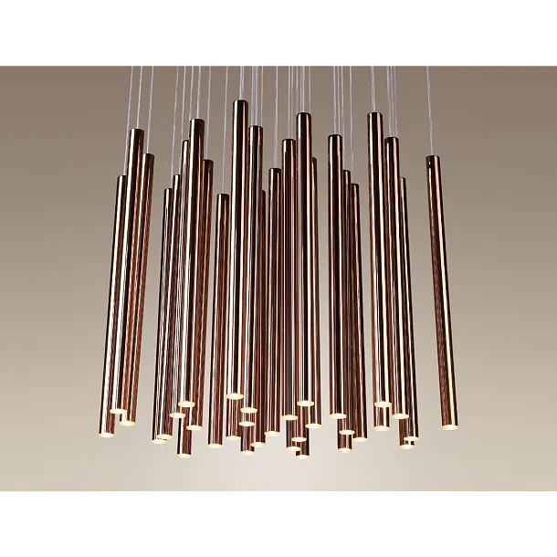 Lampa Wisząca Organic Copper Ściemnialna od Maxlight