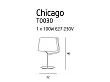 MAXLIGHT Chicago lampa biurkowa chrom T0030