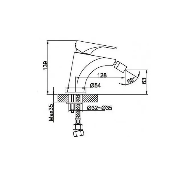 MOBI Shenya bateria bidetowa chrom S374565CA