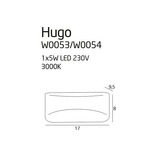 MAXLIGHT Hugo kinkiet czarny W0054