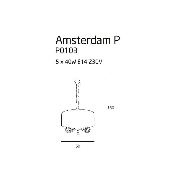 MAXLIGHT Amsterdam Lampa wisząca P0103