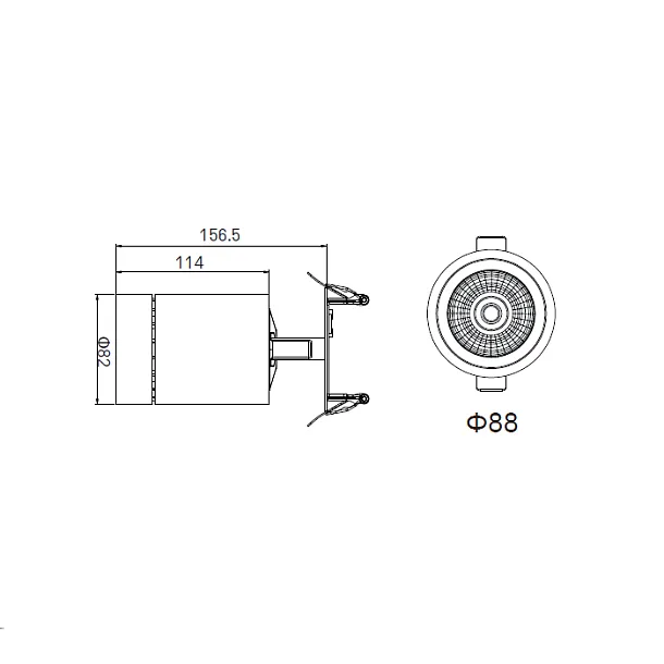 DOBAC JUVENIS RECESSED WHITE 20W 15°  KT6950-WH-15