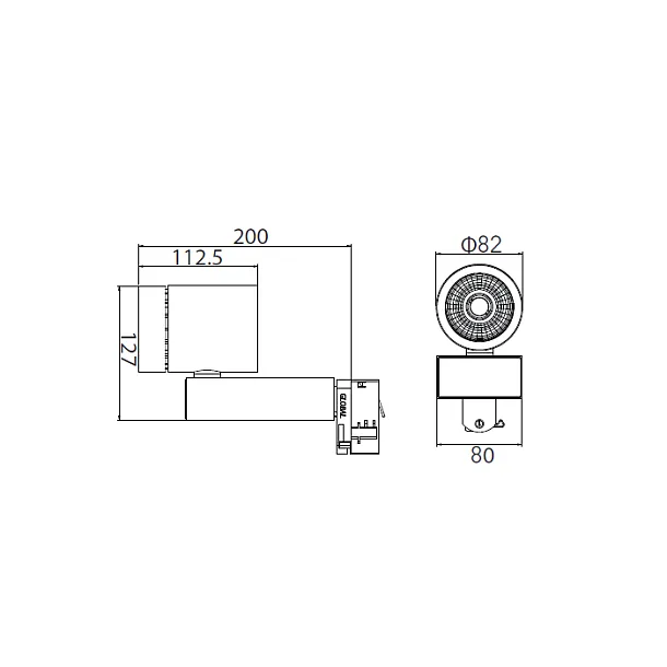 DOBAC INFERO VERTI BLACK 20W 15° MHT8820-BK-15