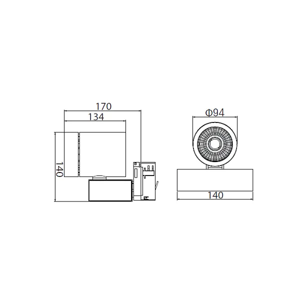 DOBAC INFERO HORI WHITE 30W 15°  MHT8819-WH-15