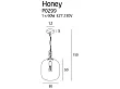 Lampa Wisząca Honey Amber od Maxlight
