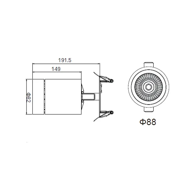 DOBAC JUVENIS RECESSED WHITE 30W 40°