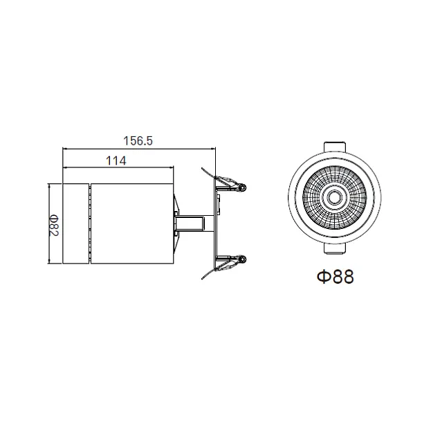 DOBAC JUVENIS RECESSED BLACK 20W 15°