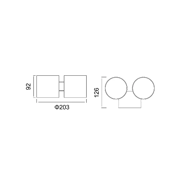 DOBAC  LIBERO DUD GREY 32W (4x8W)