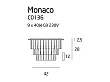 MAXLIGHT Monaco plafon mały C0136