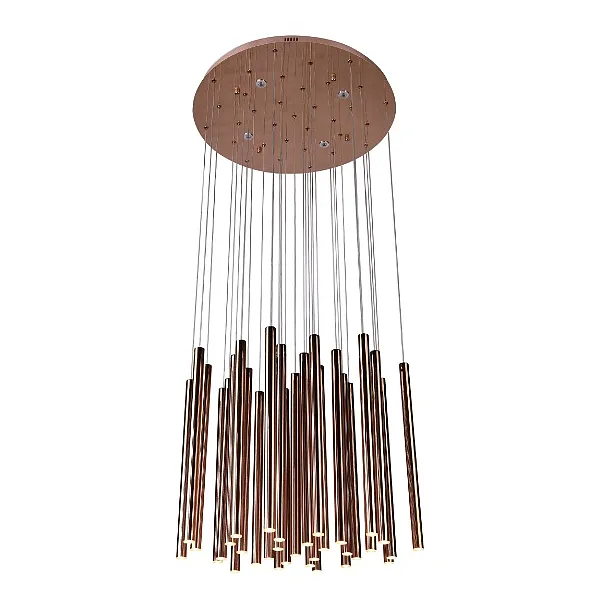 Lampa Wisząca Organic Copper Ściemnialna od Maxlight