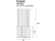 Lampa Wisząca Organic Chrom 33x1 Ściemnialna od Maxlight