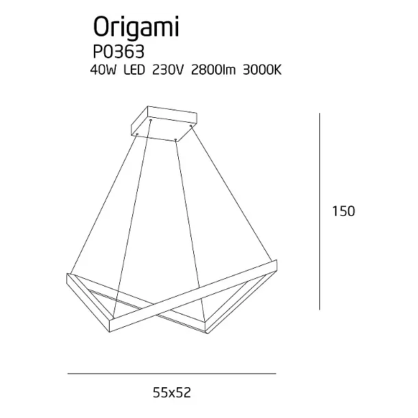 MAXLIGHT P0363 LAMPA WISZĄCA