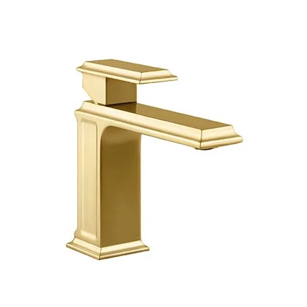 Gessi Eleganza bateria umywalkowa szczotkowane złoto 46002.087