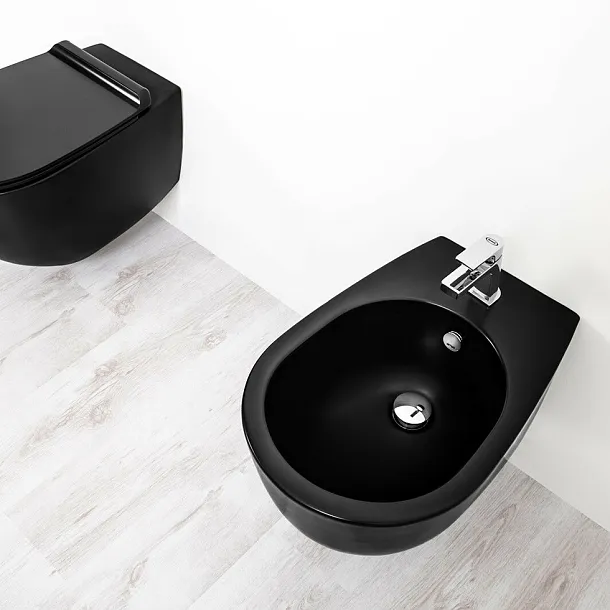 Simas Vignoni bidet podwieszany 56x36,5cm VI19 Nero mat