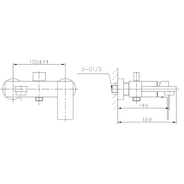 MOBI Runa bateria wannowa chrom 752325CA