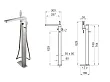 Noken Lounge bateria wannowa wolnostojąca chrom 100063518-N199999982