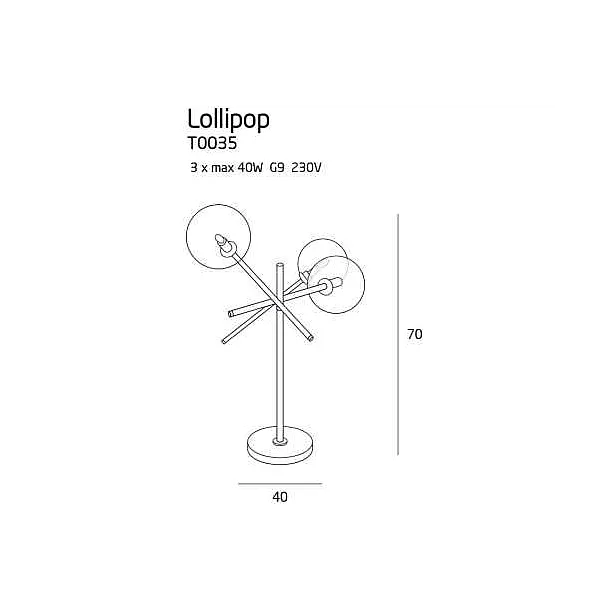 Lampa Lollipop Stołowa od Maxlight