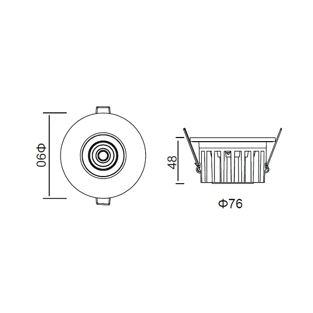 DOBAC ARYA FIXED WHITE 8W  KT6656-WH