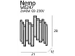 MAXLIGHT Nemo kinkiet W0247