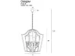 MAXLIGHT Glasgow lampa wisząca duża P0324