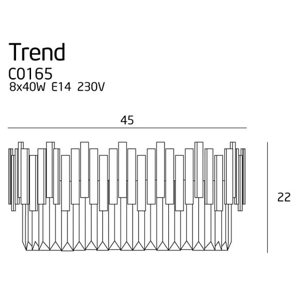 MAXLIGHT Trend plafon mały C0165