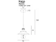 MAXLIGHT Haga lampa wisząca chrom P0320