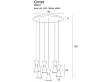 MAXLIGHT Cornet lampa wisząca 6 LED P0331
