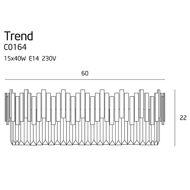 MAXLIGHT Trend plafon duży C0164