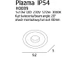 MAXLIGHT H0089 OPRAWA PODTYNKOWA PLAZMA BIAŁA IP54