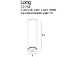 MAXLIGHT Long lampa sufitowa/plafon czarny C0154